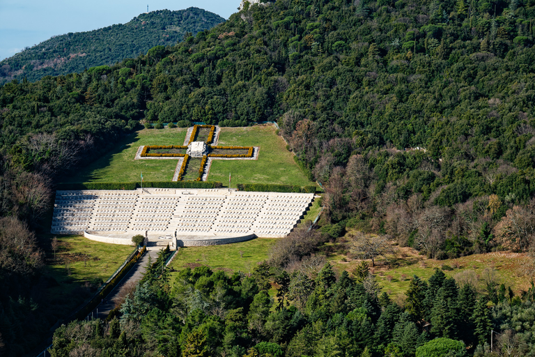 Monte Cassino – klasztor, cmentarz i krajobrazy upamiętniające bohaterstwo polskich żołnierzy.